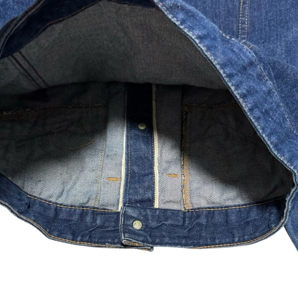 Vintage 1960s Gauchos Patches Embroidered Cars Racing Denim Jacket Youth‎ Medium